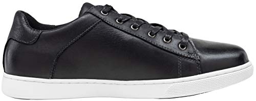 Jousen Men' s Casual Shoes Leather Dress Sneakers Business Casual Shoes for Men Breathable Fashion Sneakers (MY852 Black 9) - Image 2