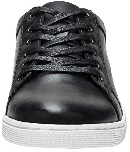 Jousen Men' s Casual Shoes Leather Dress Sneakers Business Casual Shoes for Men Breathable Fashion Sneakers (MY852 Black 9) - Image 3