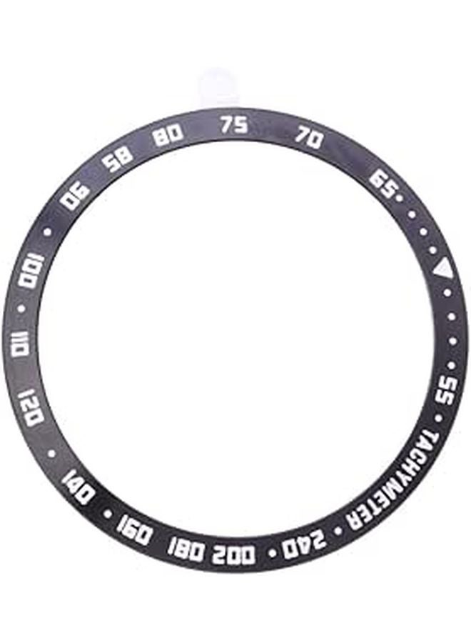 Frontier Watch Bezel Ring Black Steel Protective Cover with White Lettering - Image 1