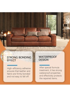 Jakehoe Leather Adhesive,Leather Fabric Sofa Adhesive, Waterproof Seamless Repair Bonding Effect 50ml  - Image 2