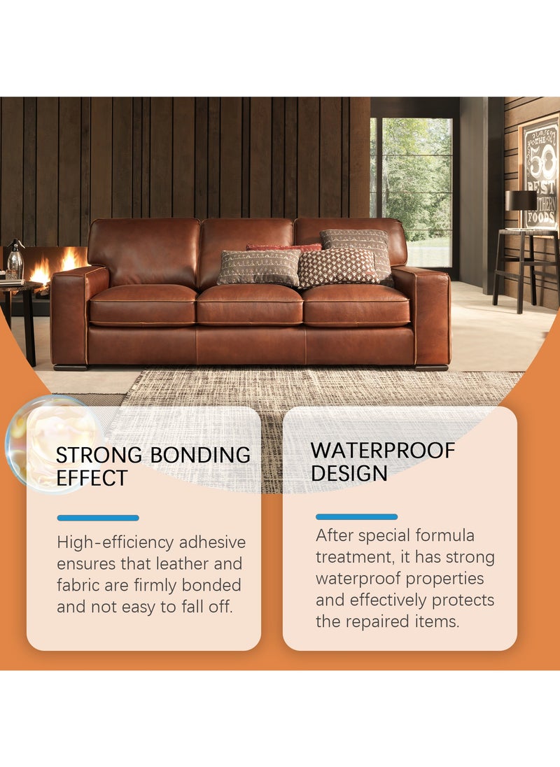 Jakehoe Leather Adhesive,Leather Fabric Sofa Adhesive, Waterproof Seamless Repair Bonding Effect 50ml  - Image 2