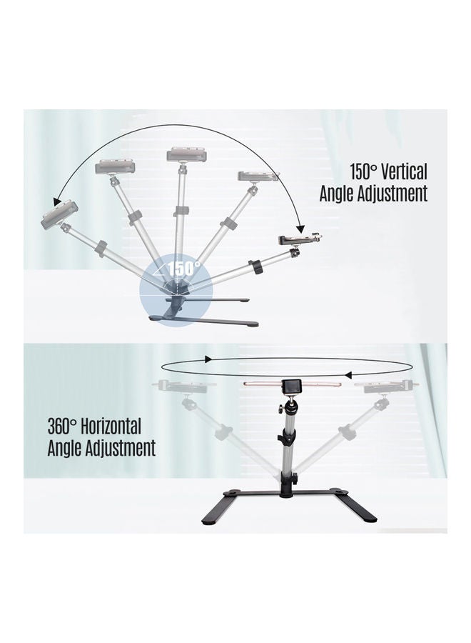 NIBEMINENT Photography Copy Stand with Adjustable Phone Holder Remote Control Black  - Image 5