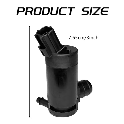 QKYS Windshield Washer Pump with Rubber Grommet, Replacement Windshield Washer Pumps OEM#89017059,173686, F7C617664AB WG-315, 8C3417664AA, Fit for Ford Escape,Mazda B2300, Mercury Monterey - Image 2
