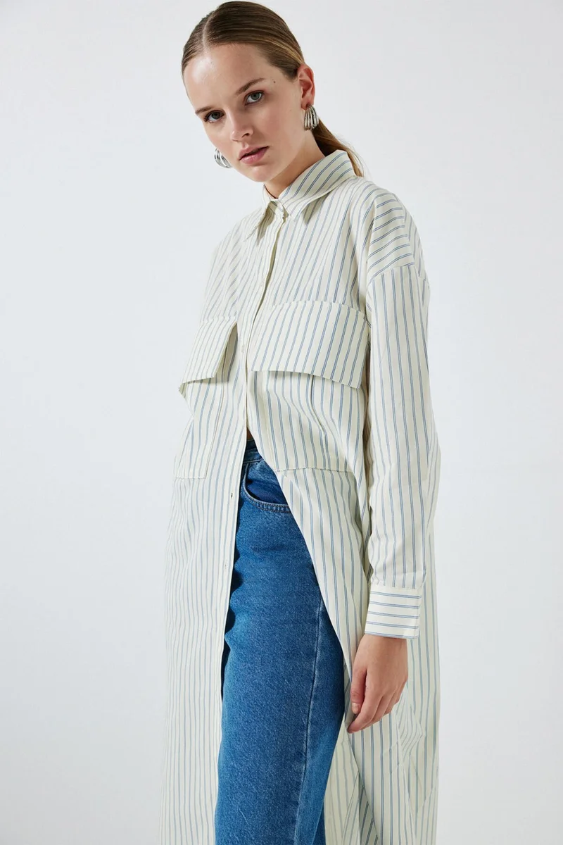 Touche Striped Long Shirt