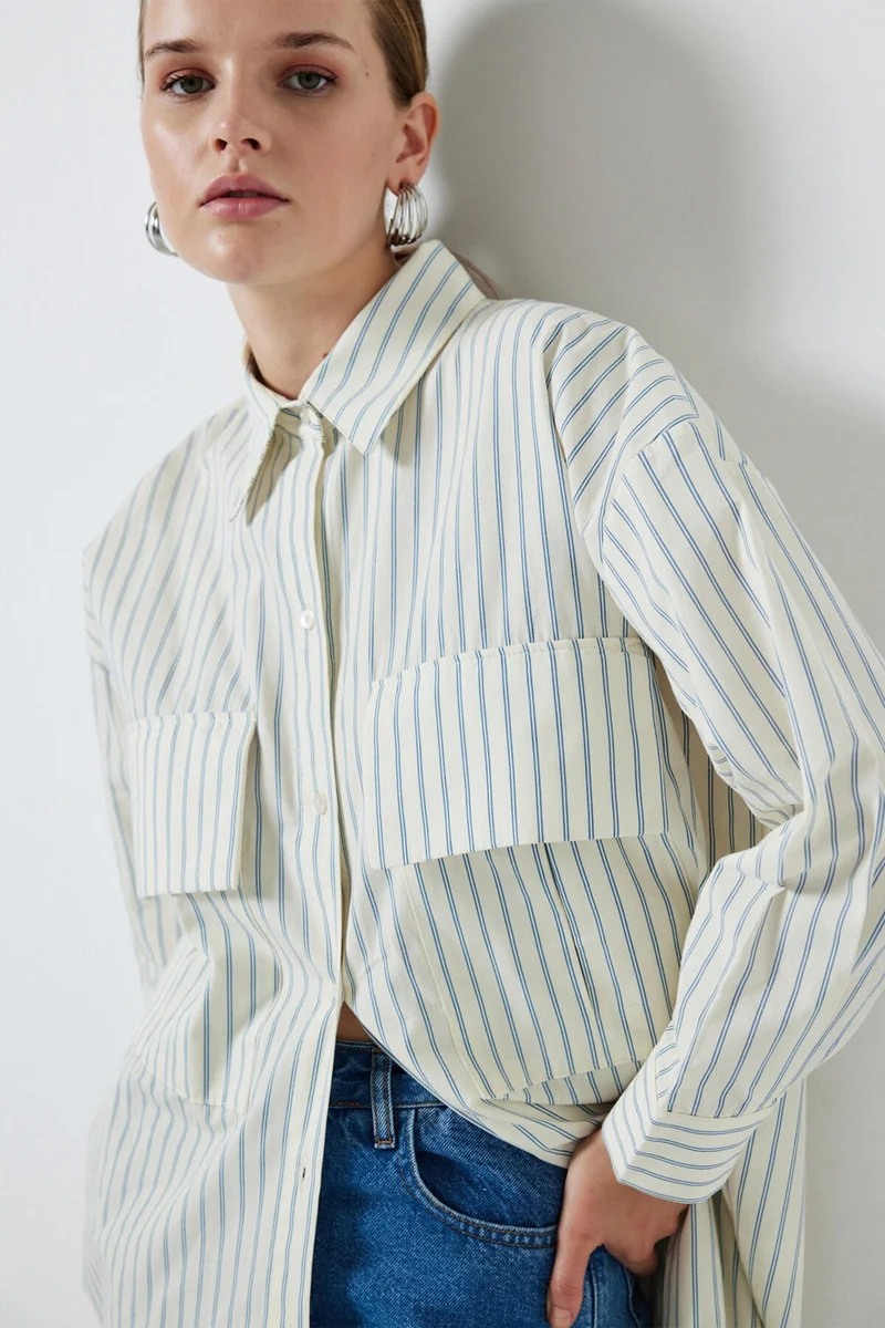Touche Striped Long Shirt