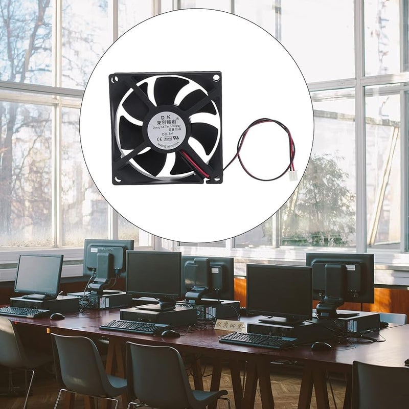 80mm 8025 12V 5V 24V Computer Cooling Fan 3300RPM 2 Pin XH 2 54 For Desktop PC Case - Image 3