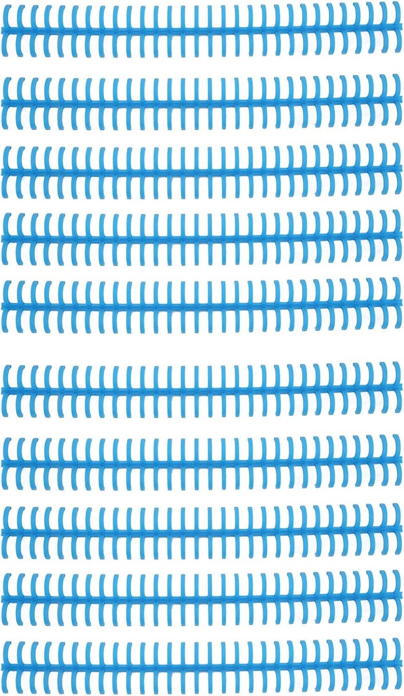 Yinhing 10 Pcs Binding Spines Coils with 13mm Inner Diameter for Loose Leaf Documents Page Turning Easy Use for Office School Binding Needs (Blue) - Image 1