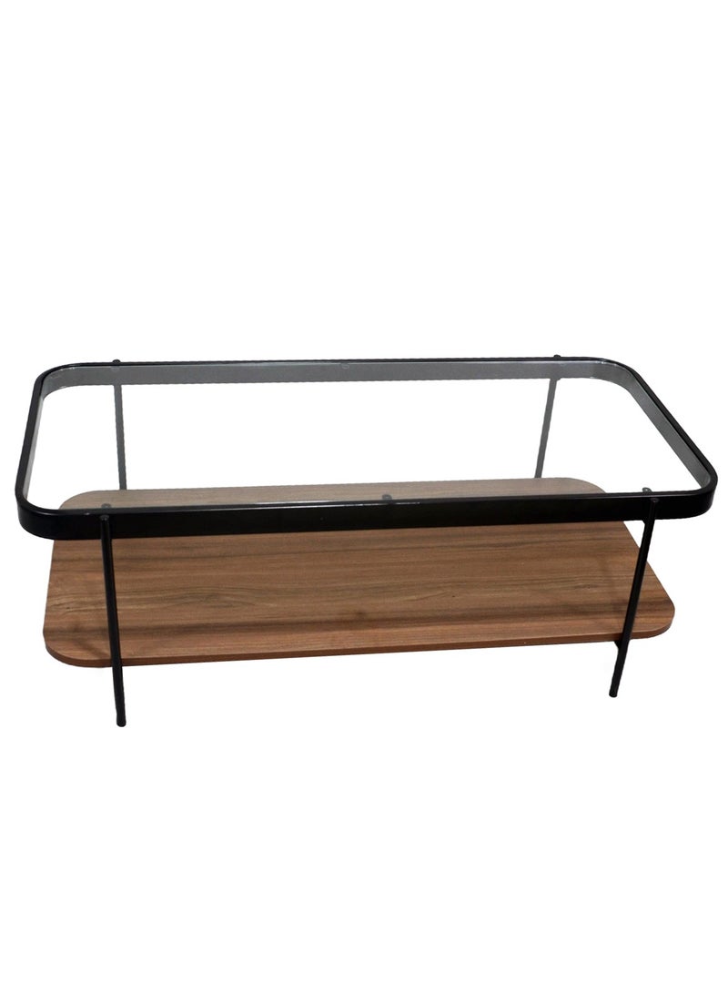 Sharpdo Oval Coffee Table, Simple Modern Living Room, Home Tempered Glass, Light Luxury Style Side Table 120*58*43cm - Image 1