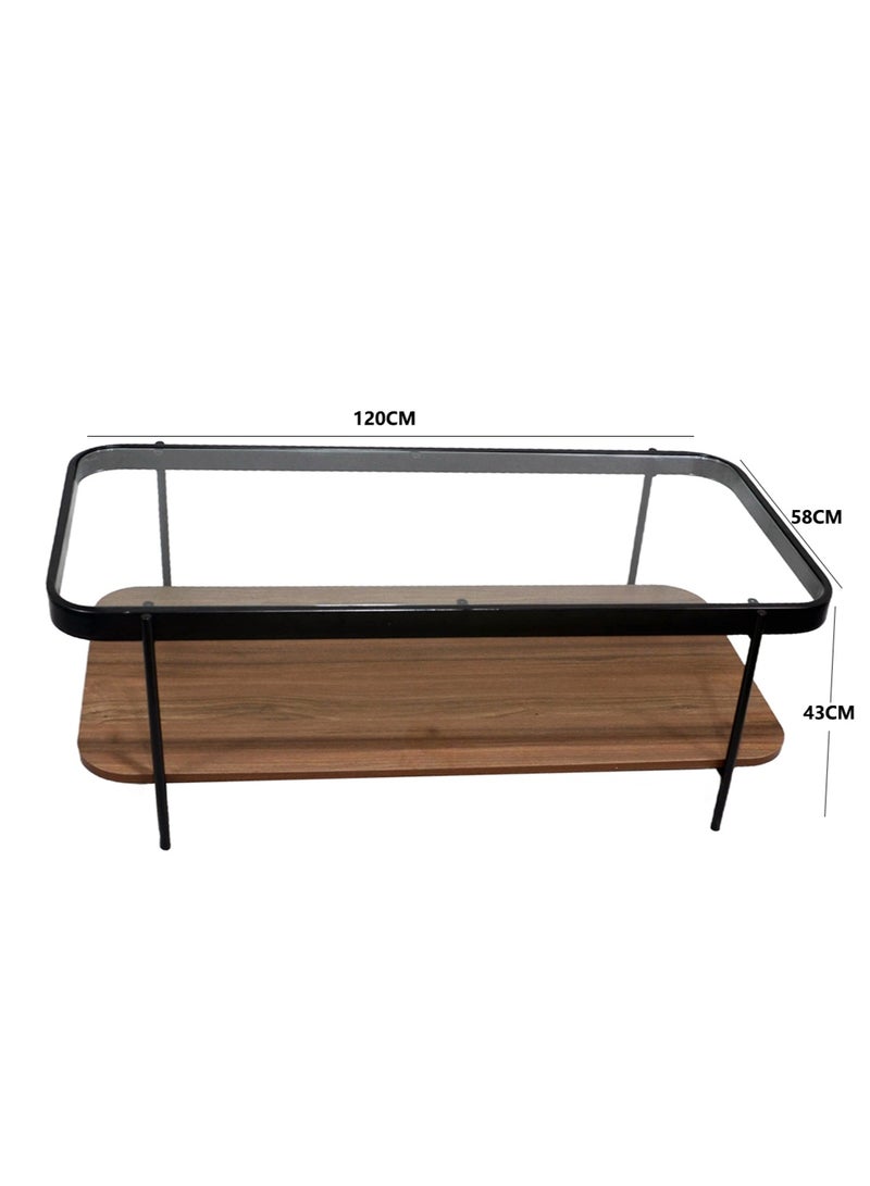 Sharpdo Oval Coffee Table, Simple Modern Living Room, Home Tempered Glass, Light Luxury Style Side Table 120*58*43cm - Image 3