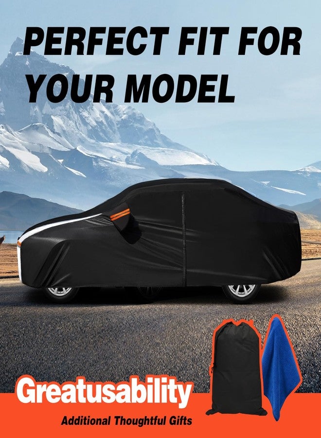 Cotryvox Honda Accord Car Cover 100% Waterproof All Weather, Gift with Towel, 10 Layers Car Cover Custom Fit 2001-2025 Honda Accord, Full Exterior Cover Rain Sun UV Protection with Door Zipper. - Image 5