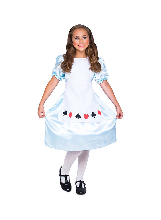 MAD TOYS Alice in Wonderland Book Week and World Book Day, Roleplay Theme Party Child Costumes, Girls Costume Set Ages from 3 to 10 Years - Image 1