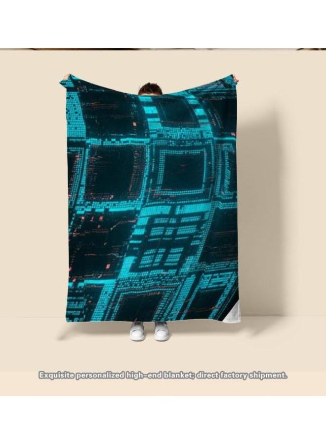 عام بطانية رقيقة من الفانيلا (حرارة ومريحة، ومناسبة للنوم واستخدام اللعبة والغبار والرمل) 150 سم * 200 سم - 206 - Image 1