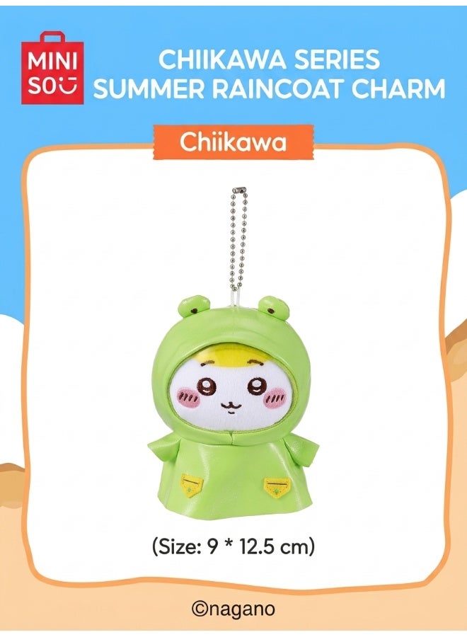 MINISO x Chiikawa Summer Party Raincoat Collection Plush Pendant Keychain, 1 Piece, Soft Character Bag Charm, Collectible Accessory and Gift - Image 4