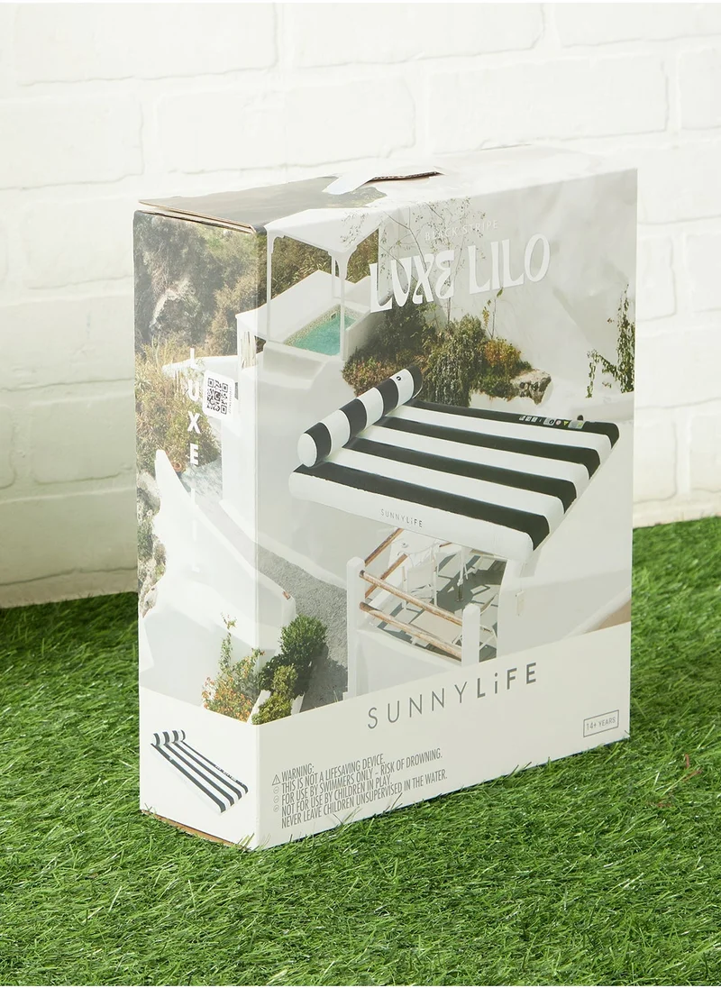 SUNNY LIFE Luxe Lilo Black Stripe