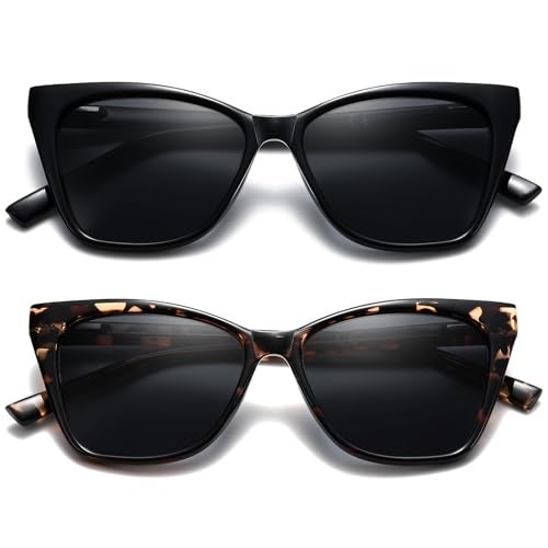 LKEYE Oversized Reading Sunglasses Glasses For Women Outdoor Cat Eye Sun Readers With Spring Hinge Eyewear LK6042 +1.75 - Image 1