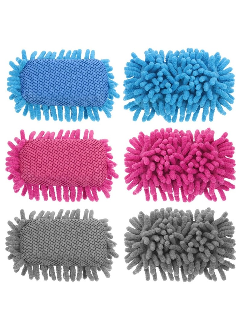 Oasisgalore 6PCS Microfiber Shag White Board Eraser, Washable Whiteboard Eraser & Cleaner for Markers & Chalk, Classroom & Office  - Image 1