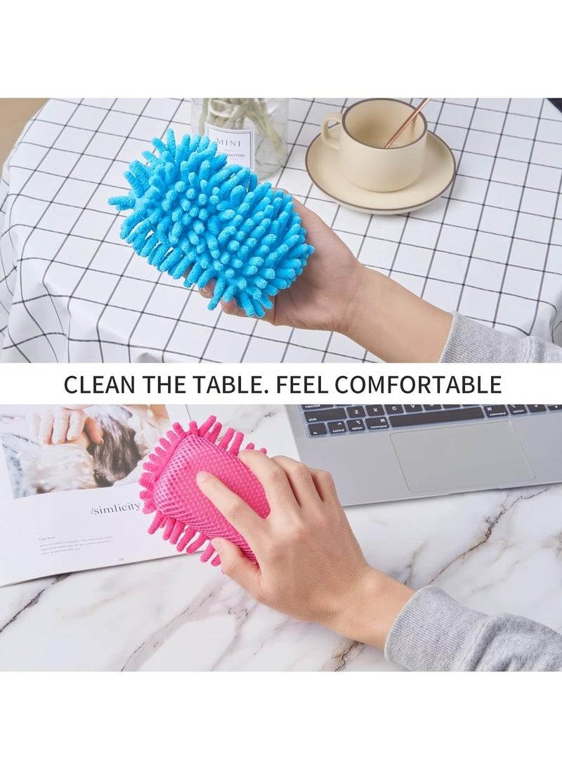 Oasisgalore 6PCS Microfiber Shag White Board Eraser, Washable Whiteboard Eraser & Cleaner for Markers & Chalk, Classroom & Office  - Image 5