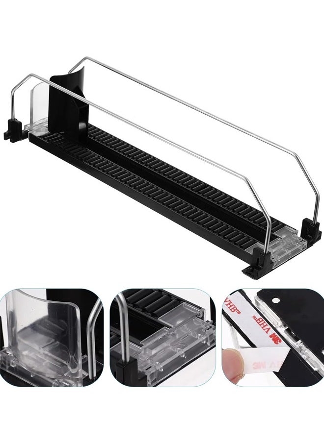 Automatic Can Dispenser  Fridge Kitchen Cupboard Pantry Countertop Storage  Soda Pop Cans Organiser Automated Drinks Pusher Glide Holder Rack Standard Size 330ml 440ml 500ml