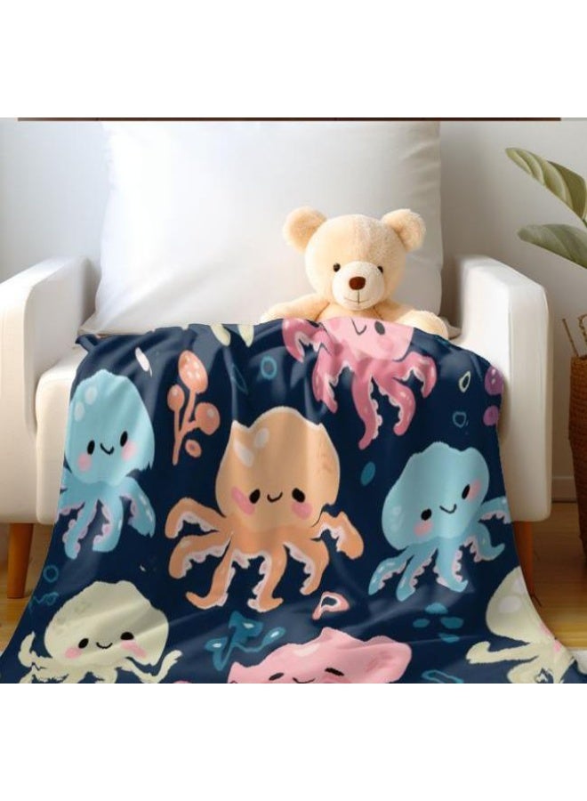 general Baby and children's cartoon flannel thin blanket (warm and comfortable, suitable for sleep, game use) 70cm*100cm
