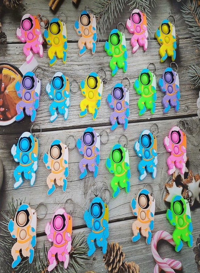 PSDFH 24 Packs Bulk Spaceman Mini pop for Classroom Students, Space Birthday Party favors - Image 2