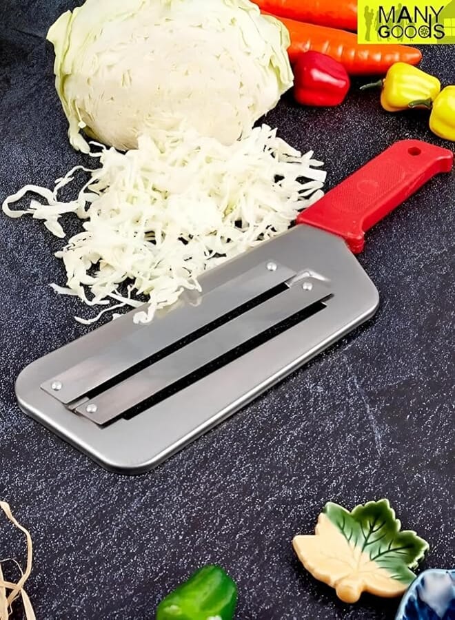 Spaceshoop Vegetable Grater - Multipurpose grater suitable for cabbage and more, boasting stainless steel blades for consistent shredding, ideal for home cooks and chefs alike. (1 piece)