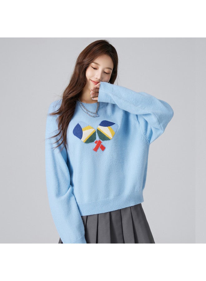 Hstyle 3d Pattern Knit Sweater - Women's Versatile Spring/autumn Top - Image 5