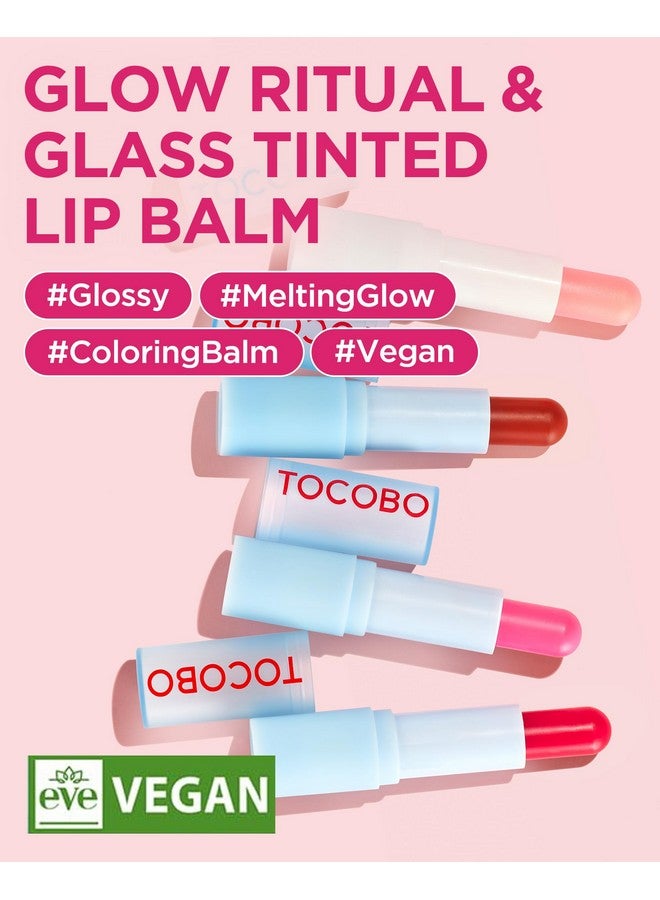 Tocobo بلسم شفاه زجاجي ملون TOCOBO 011 فلاش كرز 0.67 أونصة / 19 جرام | بلسم شفاه مرطب نباتي متألق ولون شفاف ملون واضح - Image 2