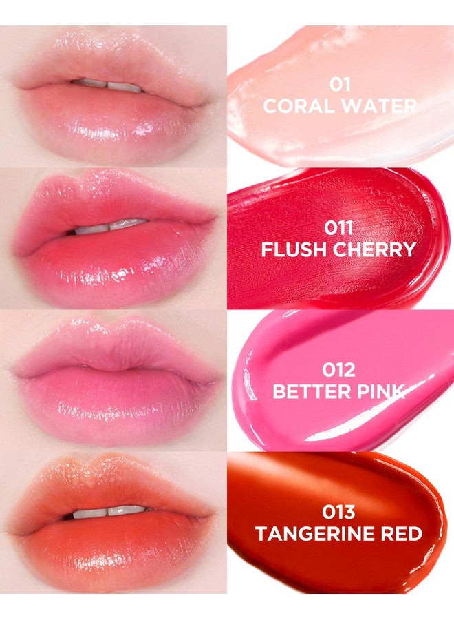 Tocobo بلسم شفاه زجاجي ملون TOCOBO 011 فلاش كرز 0.67 أونصة / 19 جرام | بلسم شفاه مرطب نباتي متألق ولون شفاف ملون واضح - Image 3