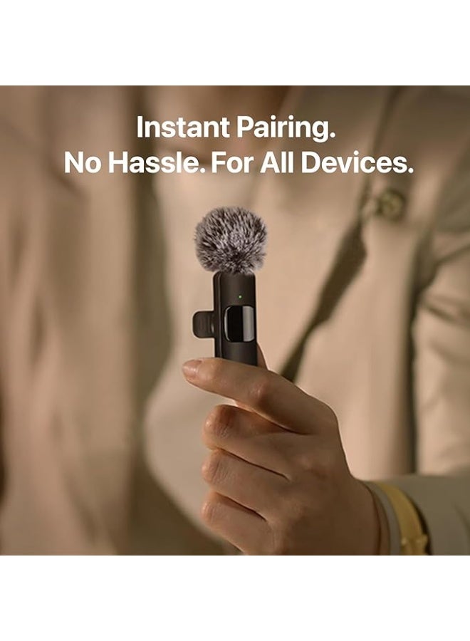 Mini Mic Pro 2024 Professional Wireless Lavalier Microphone 2 Pack Noise Canceling Crystal Clear Recording with USB-C for iPhone 15 Pro Max, iPad, Android, Live Streaming, YouTube, TikTok - Image 4