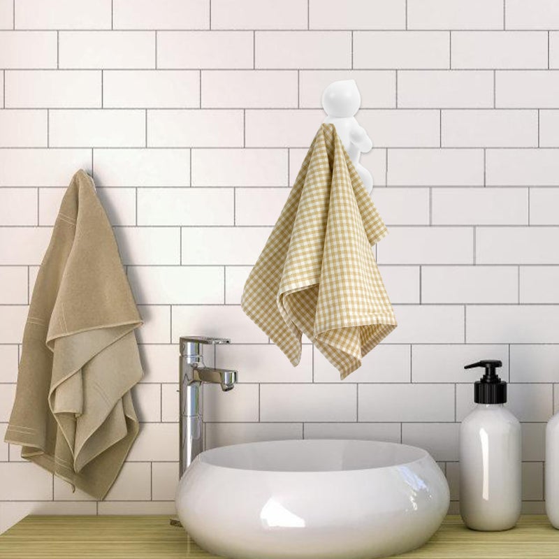 3pcs Decorative Wall Mounted Hooks Hanging Scarves Hooks Bags Hooks Purses Hooks - Image 3