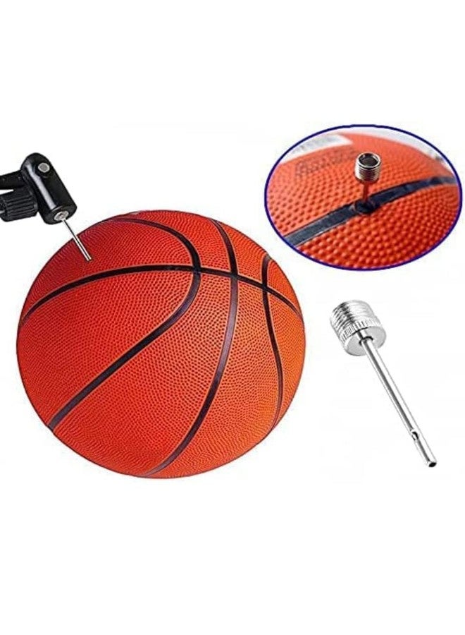 saw power SL10A 10 pcs Pure Steel Inflating Needle pin Nozzle Basketball ootball Volleyball etc.air pin Needle air air pin with White Ball Carry one net - Image 5