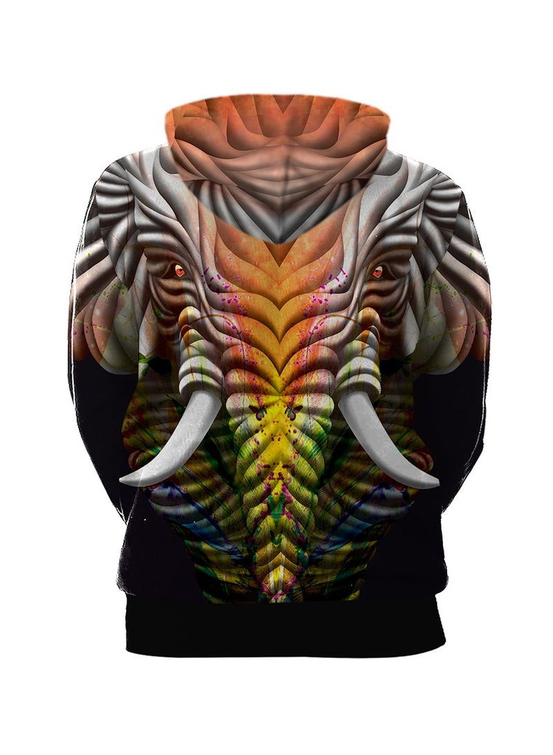 Loquat 3D Creative Abstract Three-dimensional Animal Print Hoodie  - Image 2
