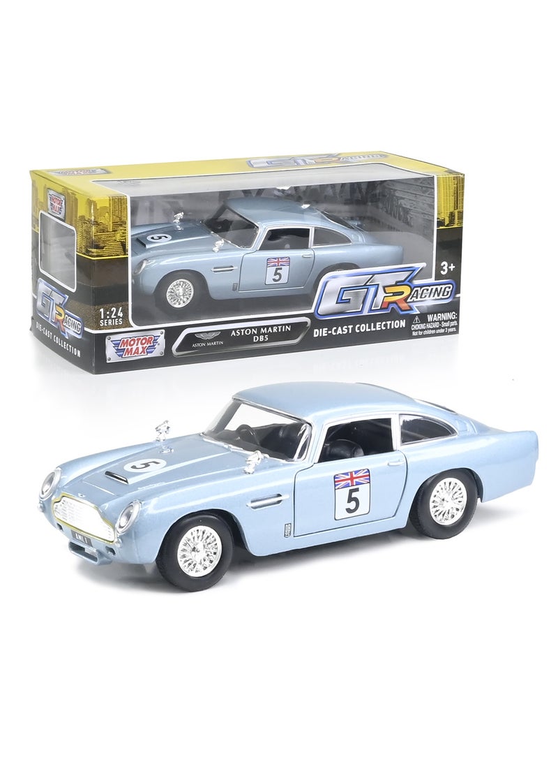 Motormax 1:24 Scale Aston Martin DB5 Classic Die-Cast Model Car – Vintage British Sports Car Collectible - Image 1