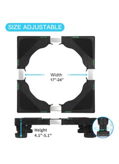 Mini Fridge Stand Anti Vibration Pads Universal Adjustable Base for Washer and Dryer with 4 Strong Feet Multi Functional Washer and Dryer Pedestals and Mini Refrigerator Stand Black - pzsku/ZEF5071D981F819C1F3C1Z/45/_/1718690797/49f144cc-5742-4c45-bcb6-13d093e51d0e