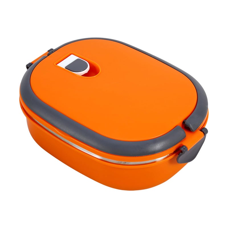 BRRNOO Stainless Steel Insulated Lunch Box - Thermal Container for Hot Food - Orange - Image 4