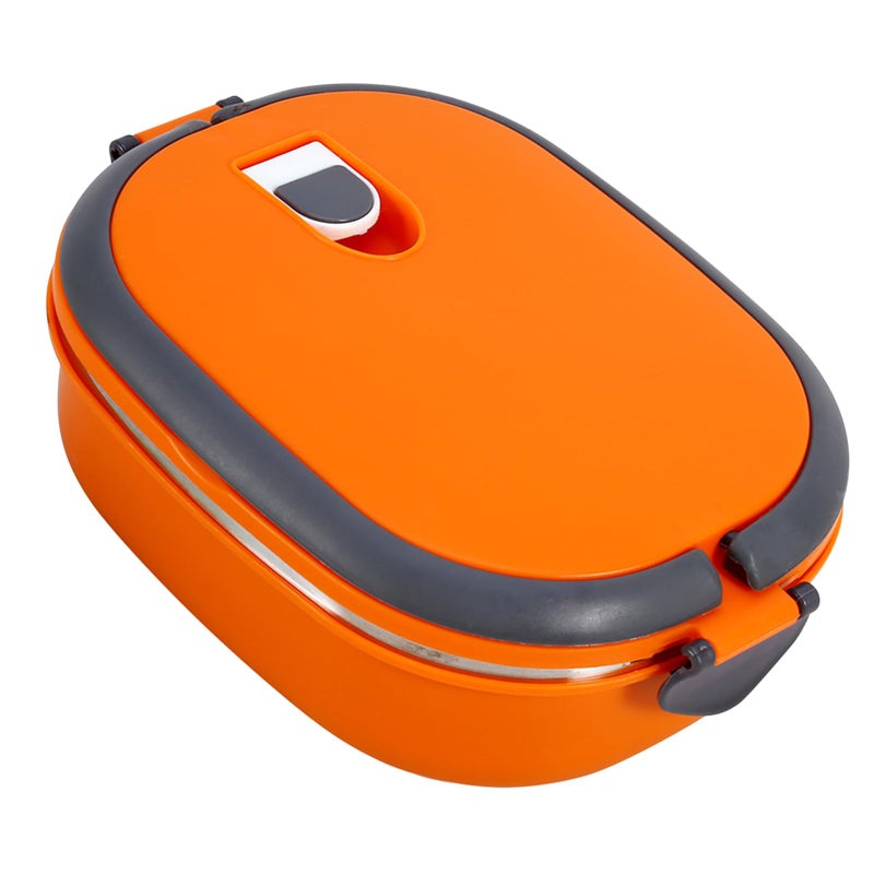 BRRNOO Stainless Steel Insulated Lunch Box - Thermal Container for Hot Food - Orange - Image 5