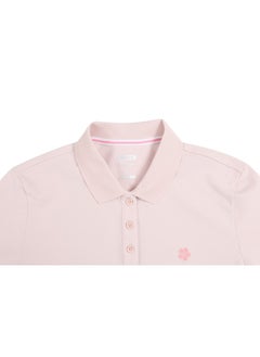 TOREAD Women's Functional Polo Short Sleeve T-Shirt - TAJJBN82772 Sea Salt Pink  - Image 3