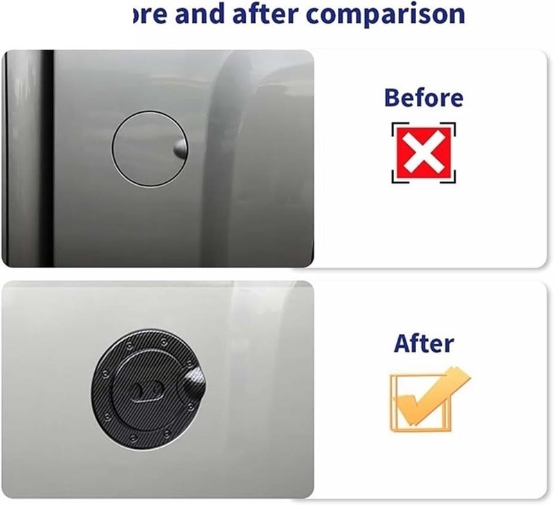 غطاء زخرفة غطاء خزان الوقود من ألياف الكربون A1 لشيفروليه سيلفرادو GMC سييرا 2007-2013 - Image 4