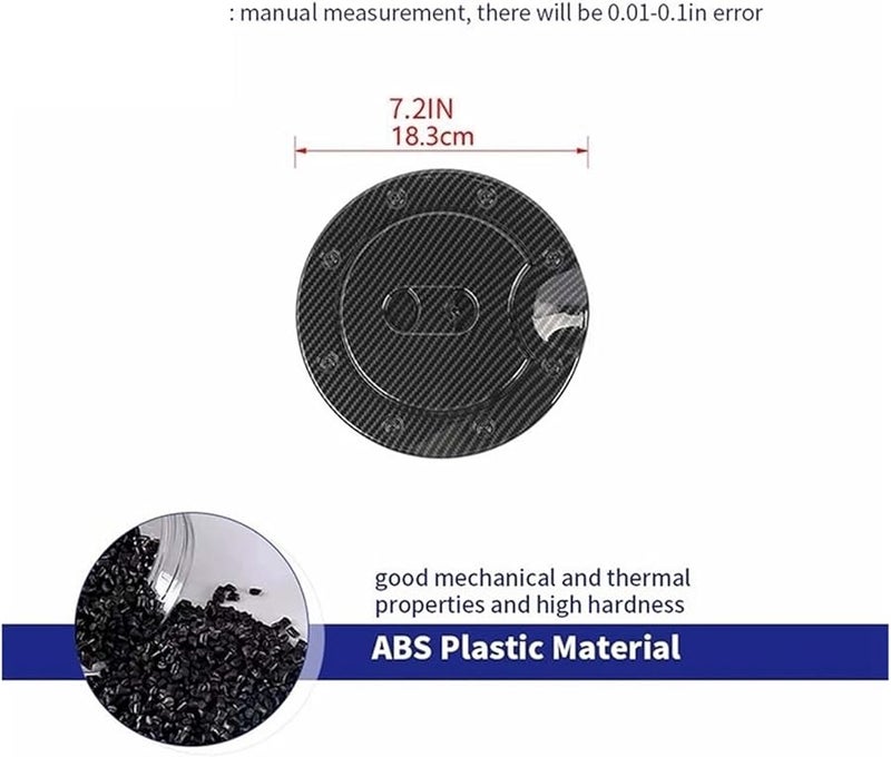 غطاء زخرفة غطاء خزان الوقود من ألياف الكربون A1 لشيفروليه سيلفرادو GMC سييرا 2007-2013 - Image 5