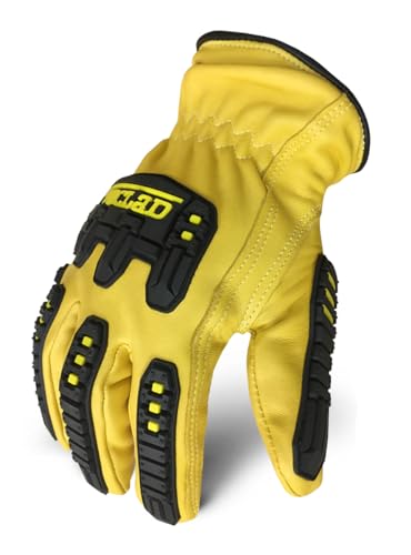 Ironclad Mens Work Glove 360 CUT LEATHER IMPACT, Yellow, X-Large US - Image 1