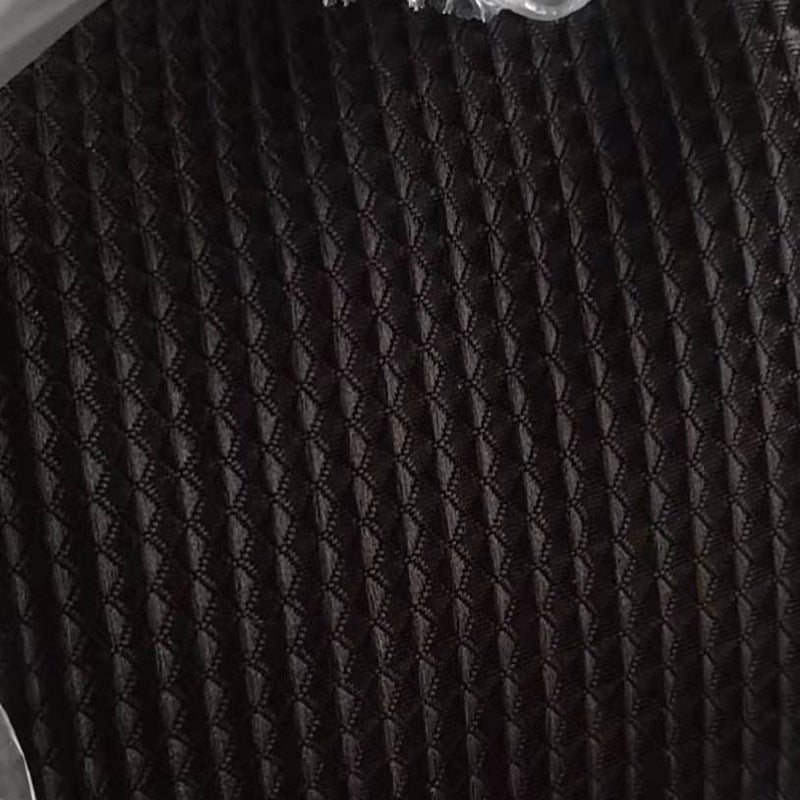 240g Waffle Textured Shower Curtain Waterproof Anti-Mold Black 