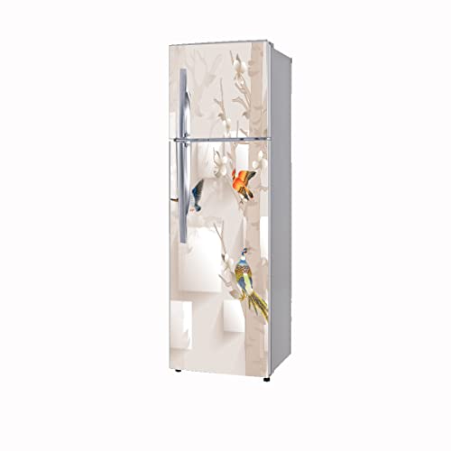 WallDaddy Fridge Stickers & Wall Stickers, Beautiful Fridge Decorative Sticker Wallpaper Poster (PVC Vinyl) Large Size (60x160 cm) (Sparrow World)-Self-Adhesive - Image 5
