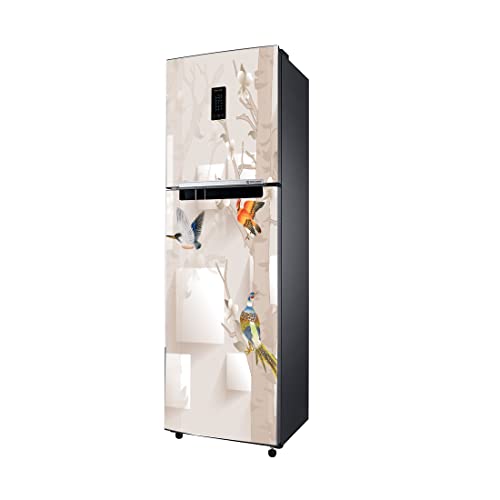WallDaddy Fridge Stickers & Wall Stickers, Beautiful Fridge Decorative Sticker Wallpaper Poster (PVC Vinyl) Large Size (60x160 cm) (Sparrow World)-Self-Adhesive - Image 3