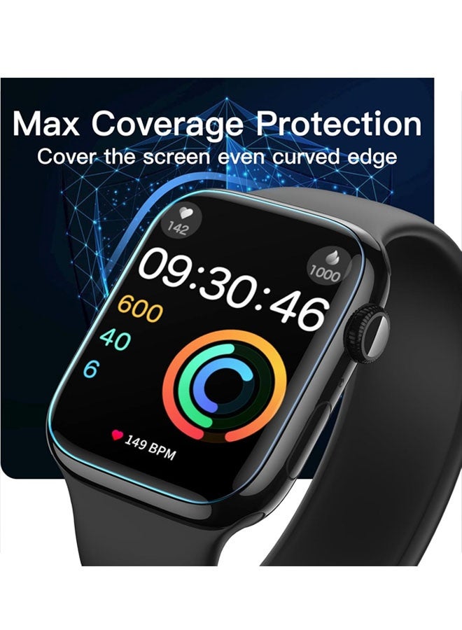 واقي شاشة لساعة Apple Watch Series 11/10 مقاس 42 مم، غشاء TPU مرن ذاتي الشفاء، مضاد للخدش، شفاف عالي الدقة، عبوة من 3 قطع - Image 5