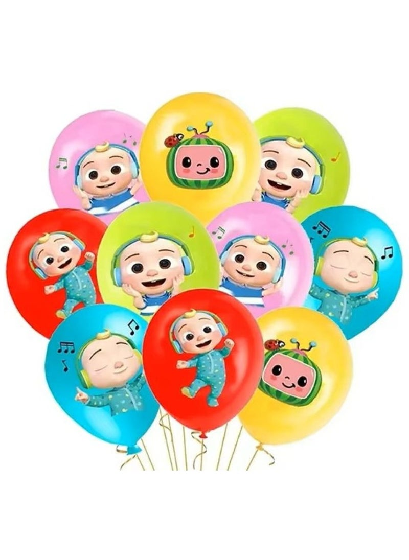 Cartoon - Cartoon Melon Party Decoration Balloons Latex -24Pcs - Image 1