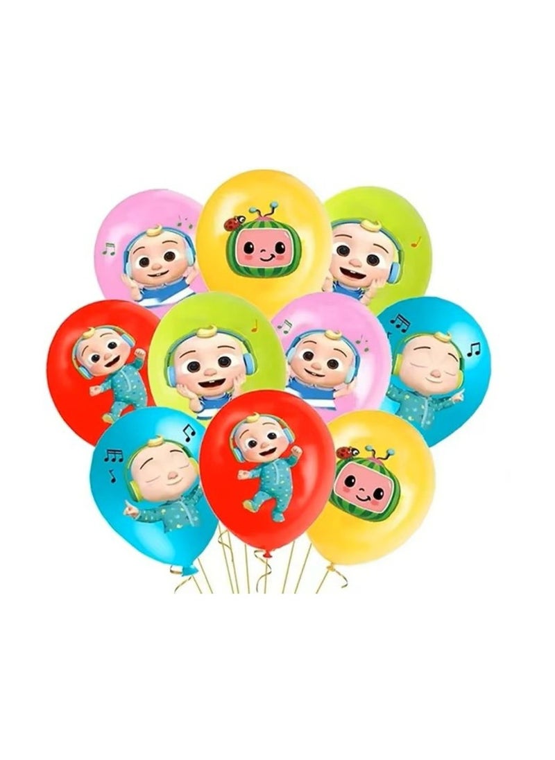 Cartoon - Cartoon Melon Party Decoration Balloons Latex -24Pcs - Image 1