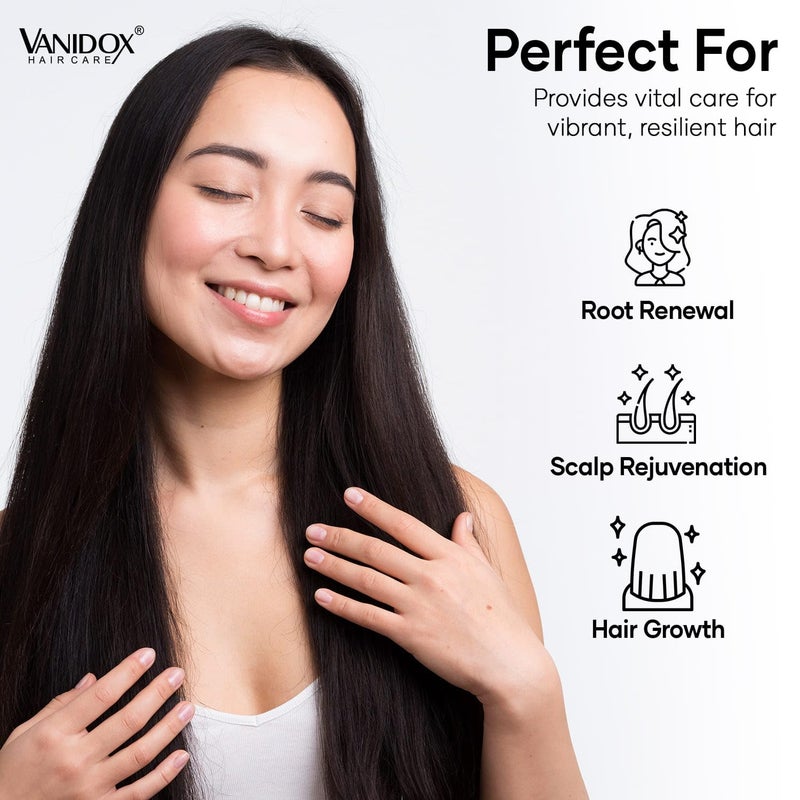 VANIDOX ReFortix Korean Shampoo, Enriched with Ginseng, Green Tea, and Camellia Oil, Supports Growth Stage and Helps Reduce Hair Loss for Stronger Hair (16 fl oz) - Image 5