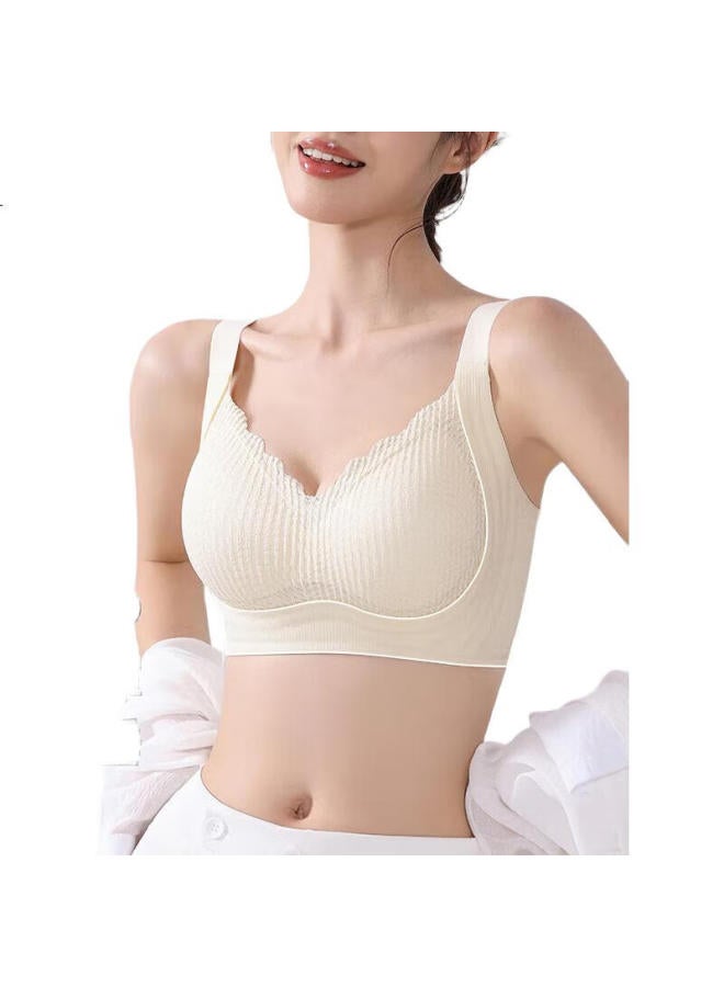 Fenton Autumn/Winter New Women'S Underwear Soft Support Seamless Wire-Free Push-Up Bra Lift And Support Anti-Sagging Bra - Image 1