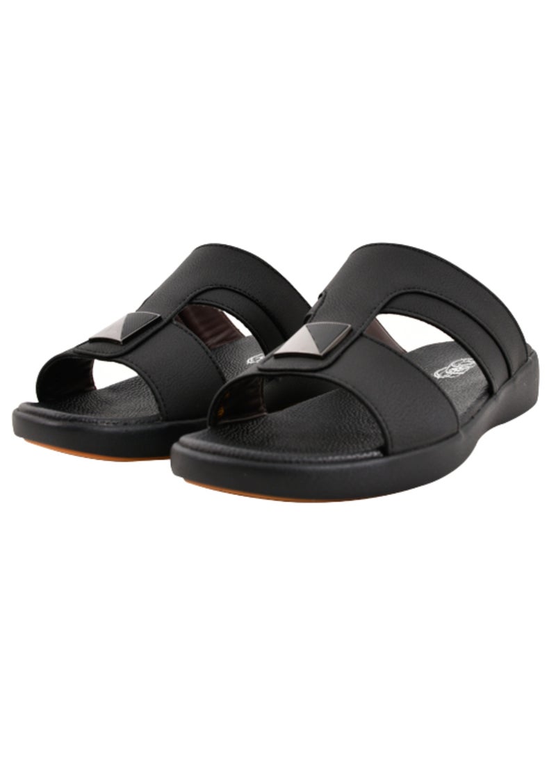 Faraj Fashion Men Arabic sandal Black  - Image 1