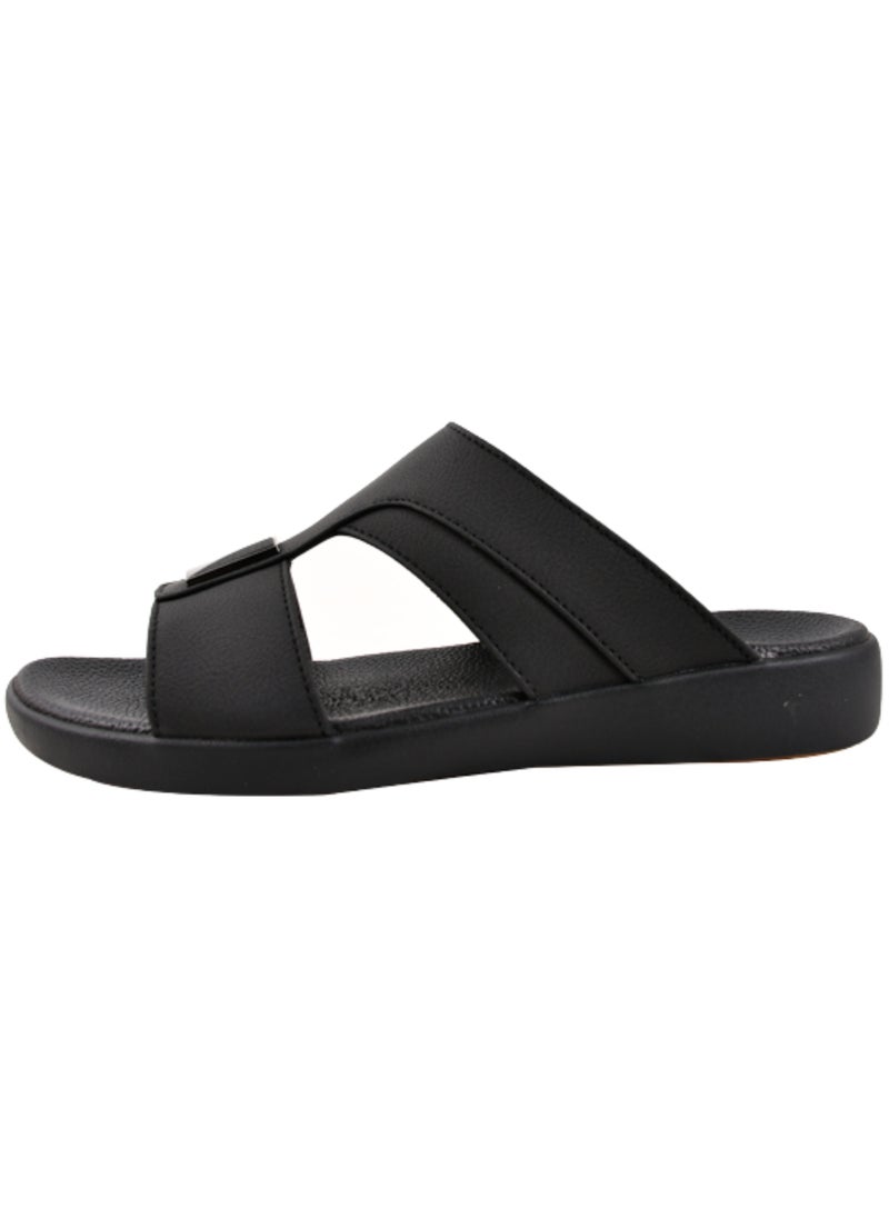 Faraj Fashion Men Arabic sandal Black  - Image 3